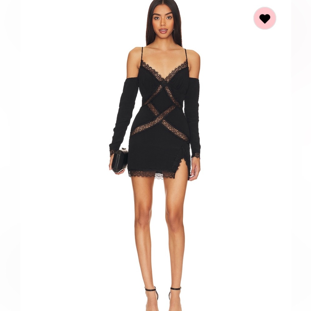 Lovers + Friends Black Fuller Mini Dress
